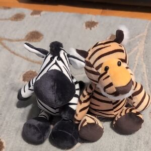 Black and White Zebra Stuffed Animal Toy